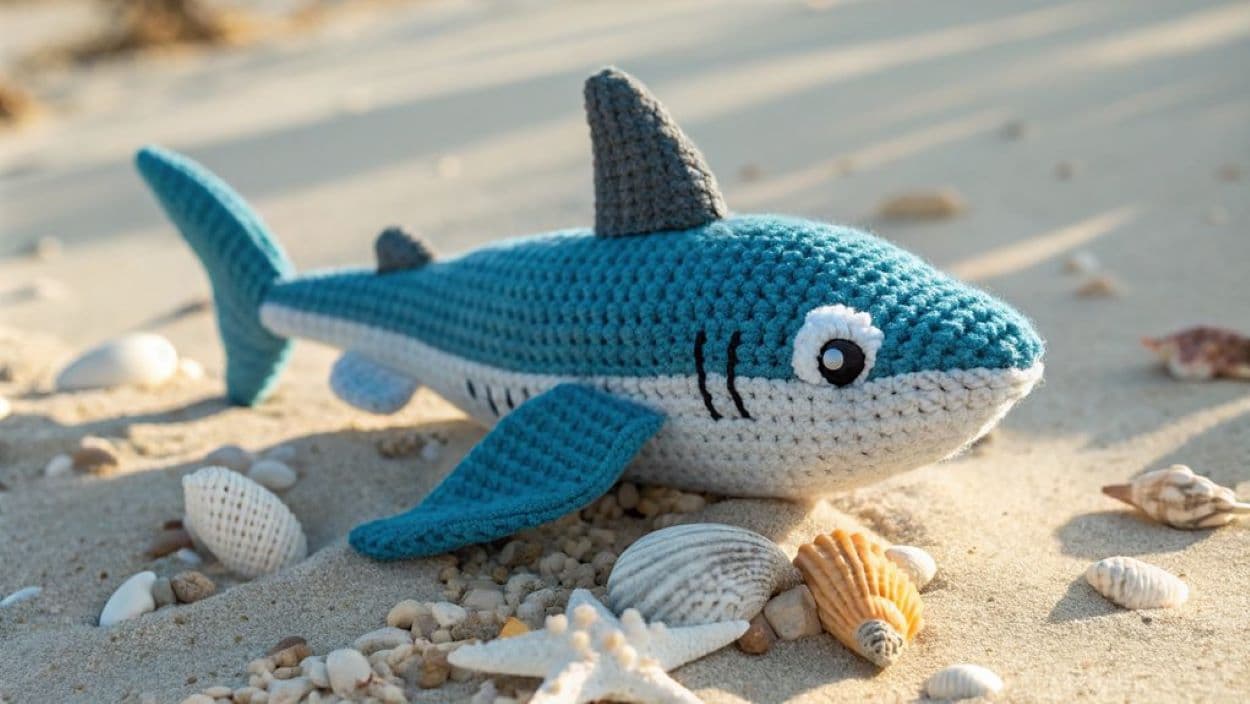 crochet sharks