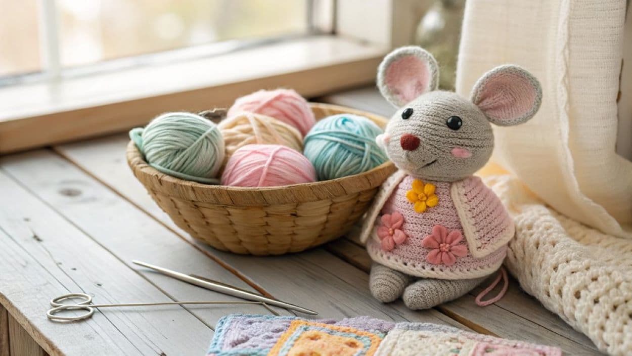 crochet mice