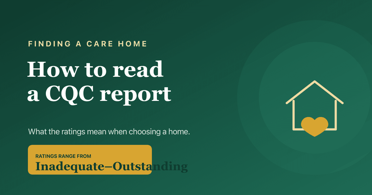 How to read a CQC report and what the ratings mean, 2026.