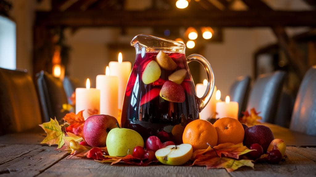 seasonal flavored wine cocktail