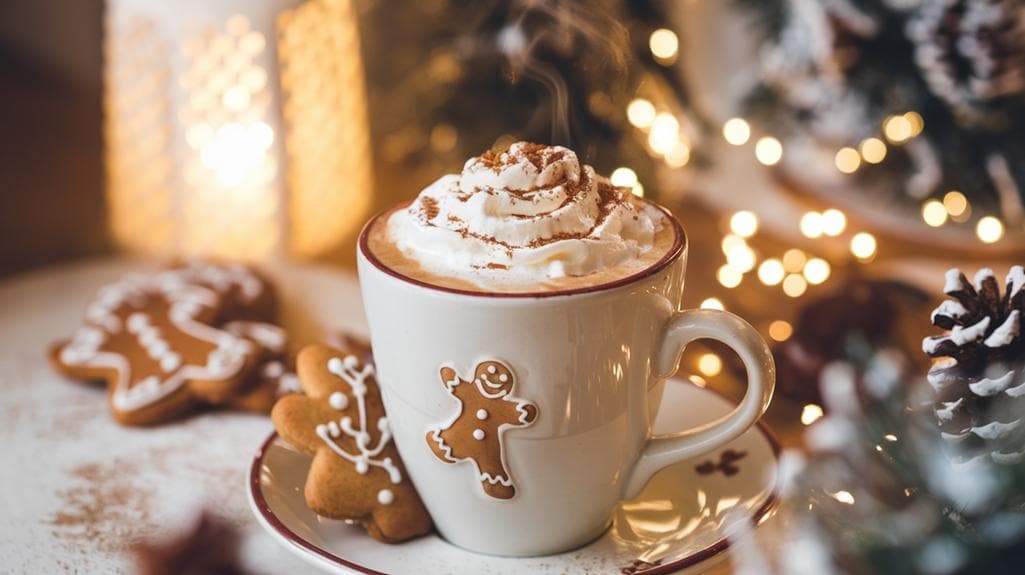 festive spiced coffee drink