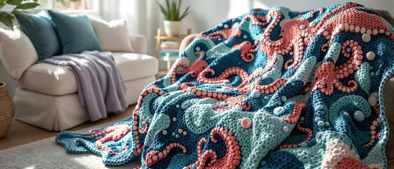 top 20 crochet octopus blankets