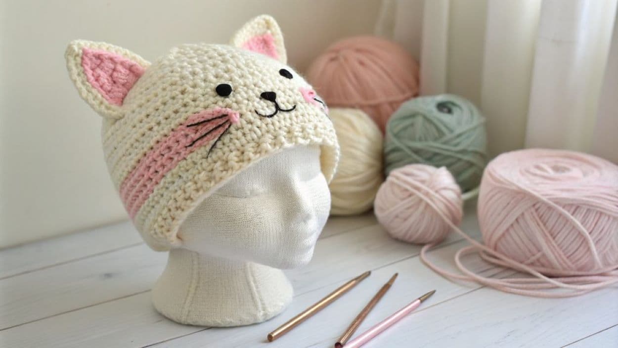 crochet cat hats