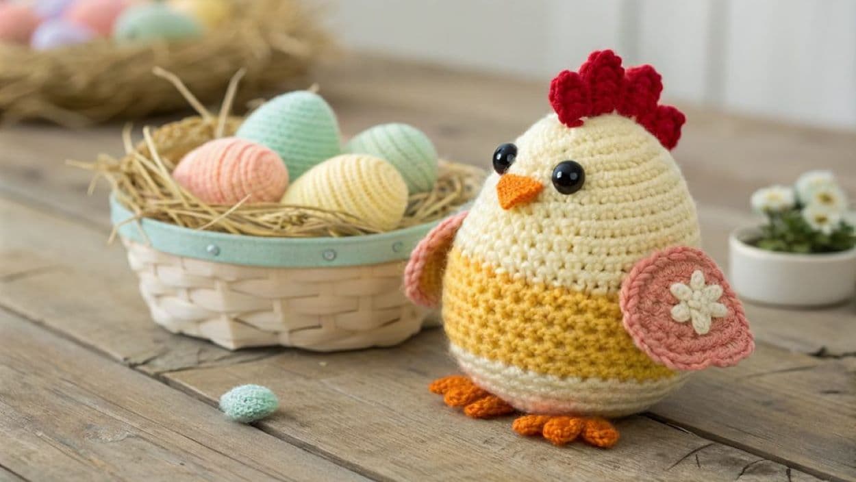 crochet chickens