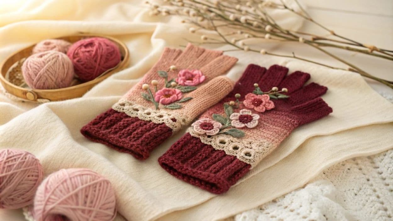crochet gloves
