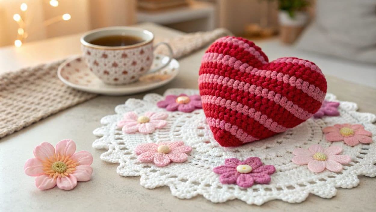 crochet hearts