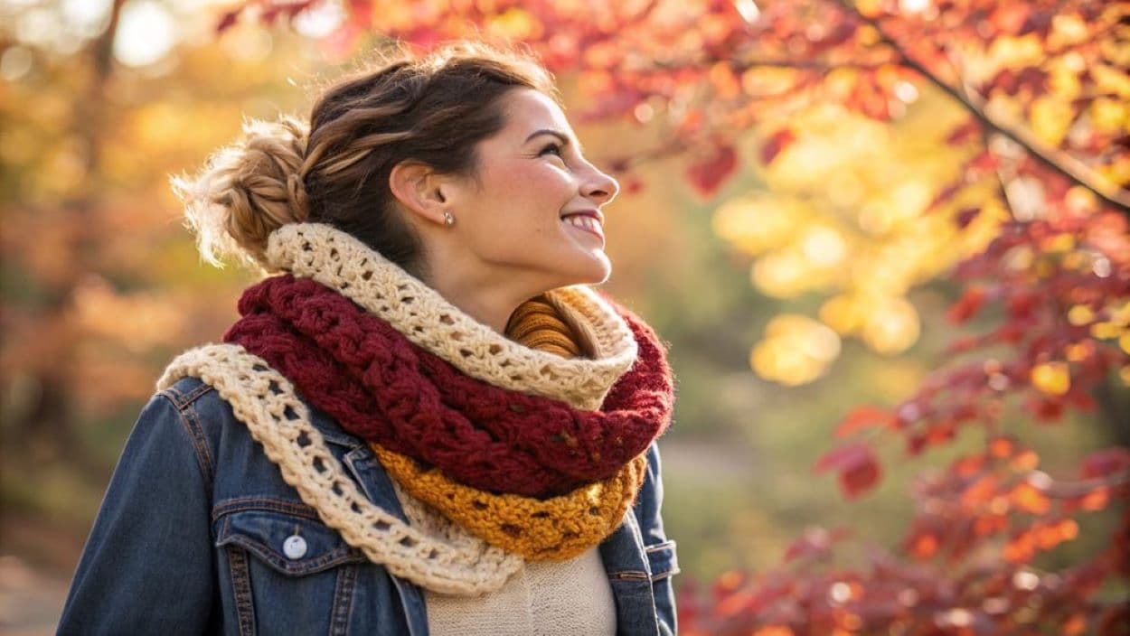 crochet infinity scarves