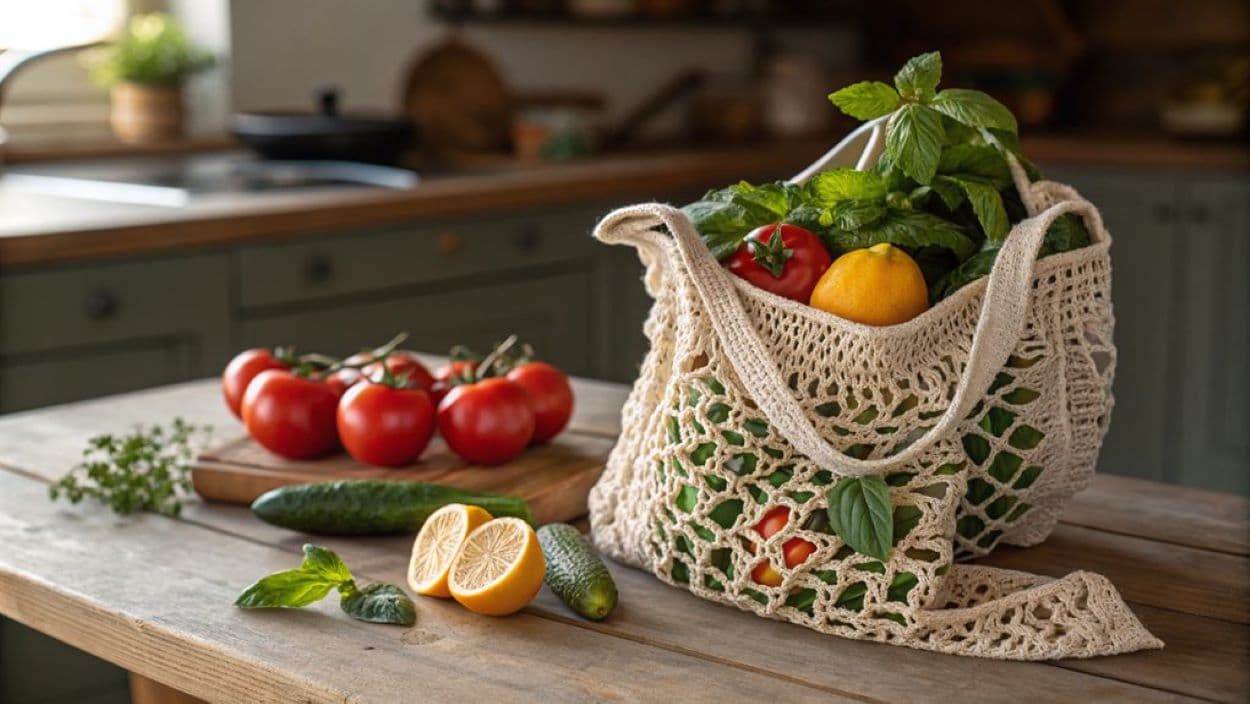 crochet market bags