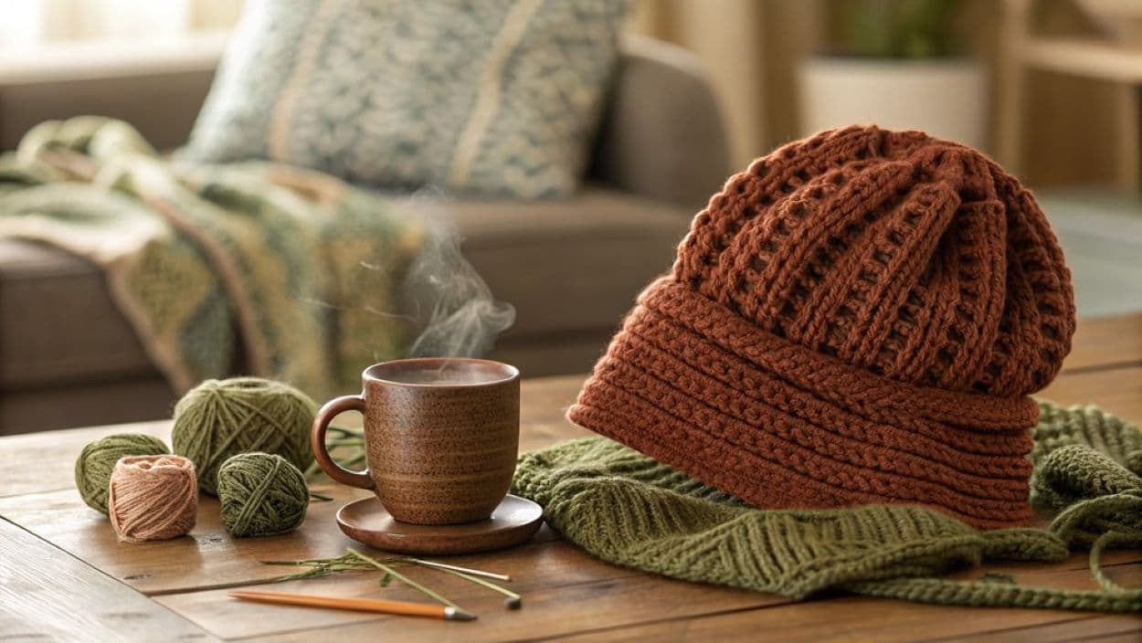 crochet slouchy beanies