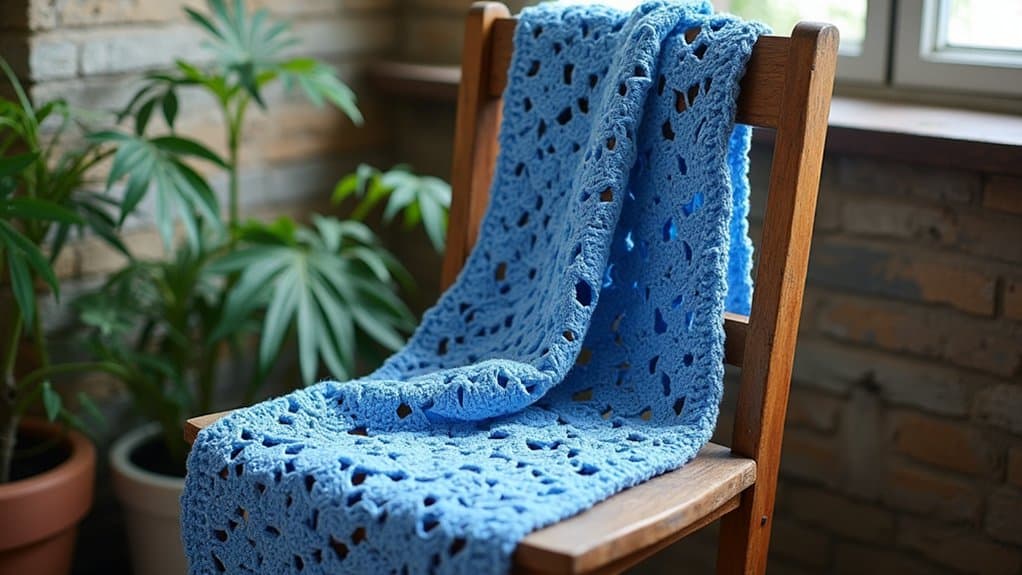 beautiful crochet in blue