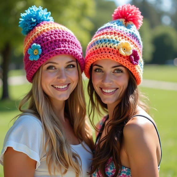 colorful and whimsical headwear