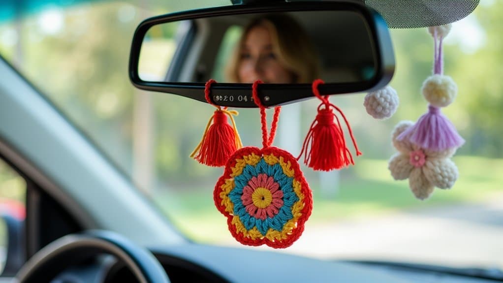 creative crochet car accessories