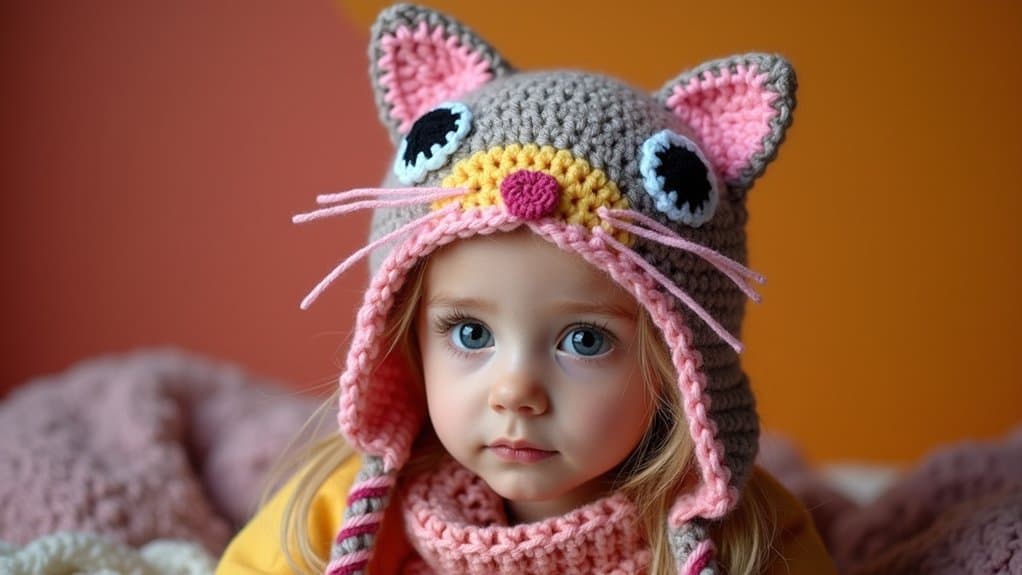 creative crochet cat hats
