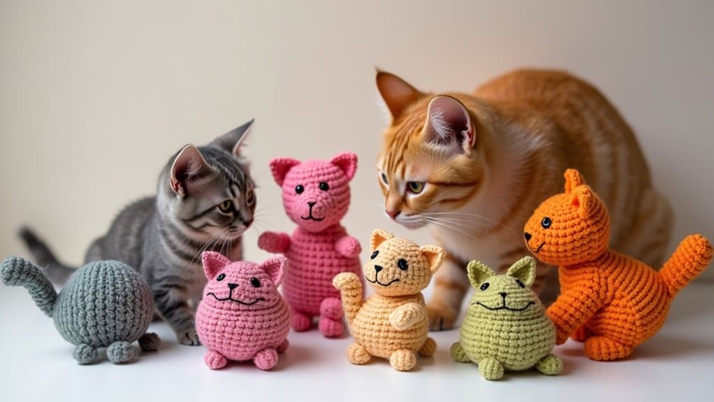 creative crochet cat toys
