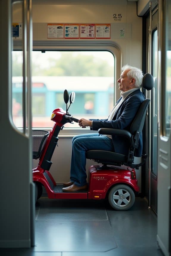 train accessibility for scooters