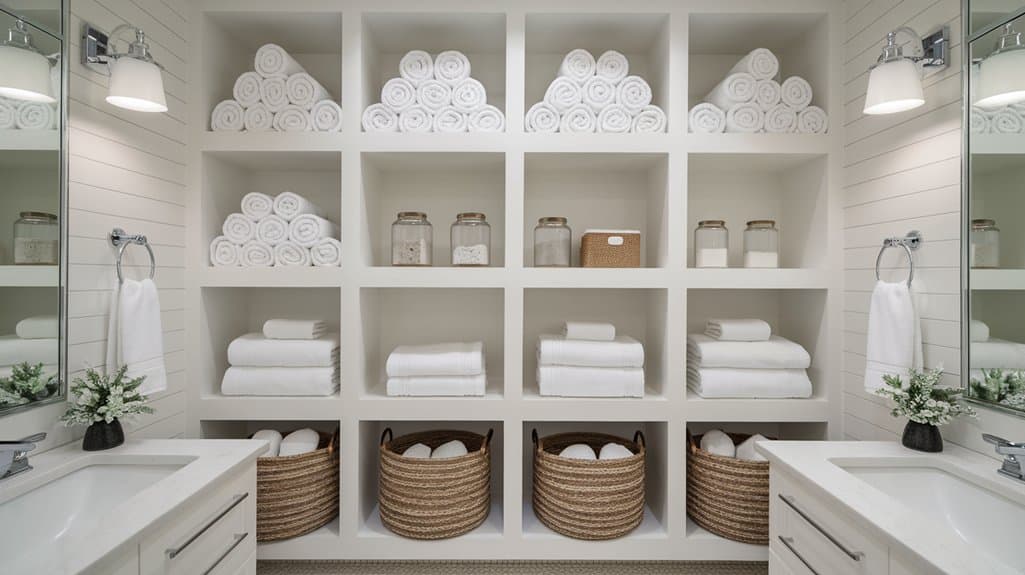 bathroom linen organization tips