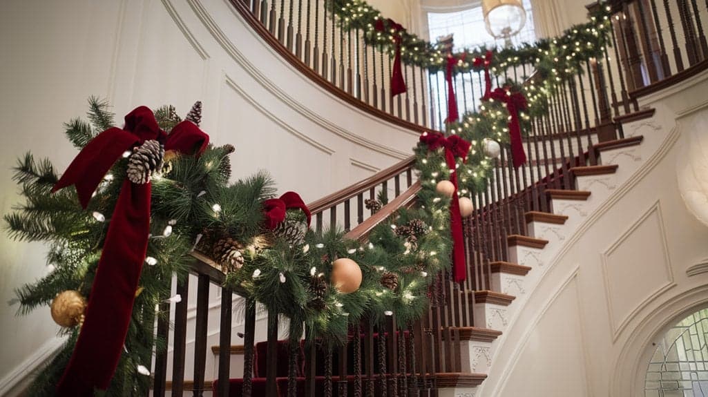 christmas staircase decoration ideas