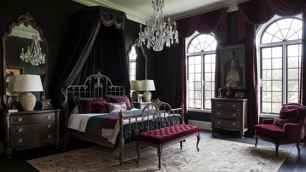 gothic bedroom design inspiration