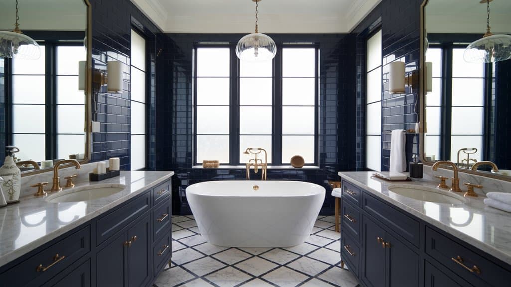stunning blue bathroom inspiration