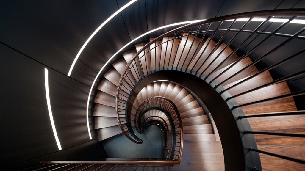stunning dark staircase designs