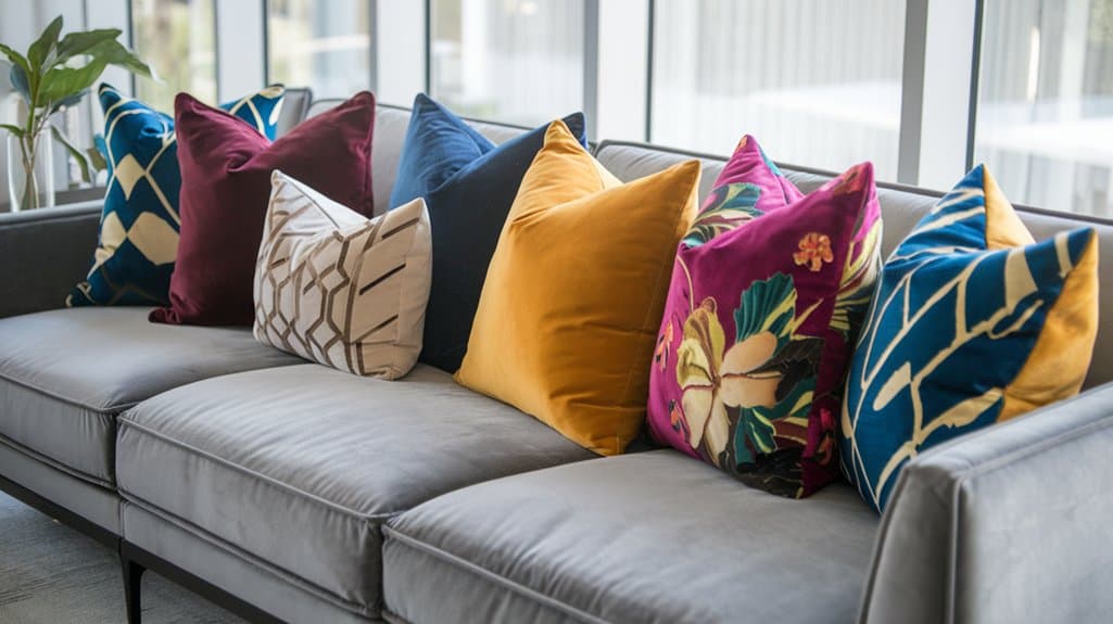 vibrant decorative pillow designs