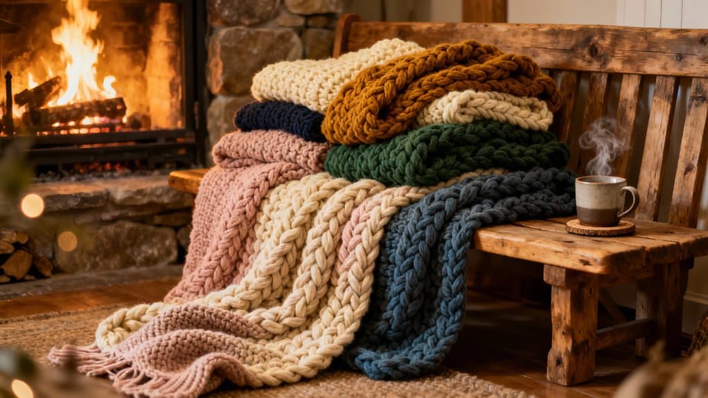 chunky yarn crochet blankets