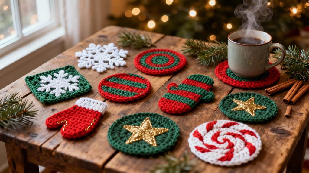 cozy crochet coasters collection