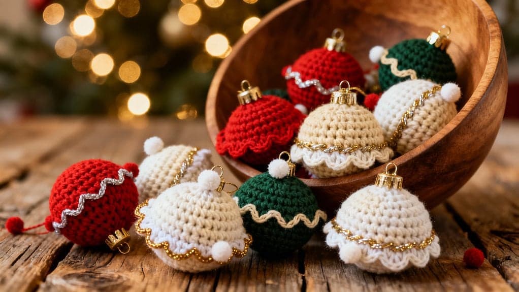 crochet christmas bauble designs