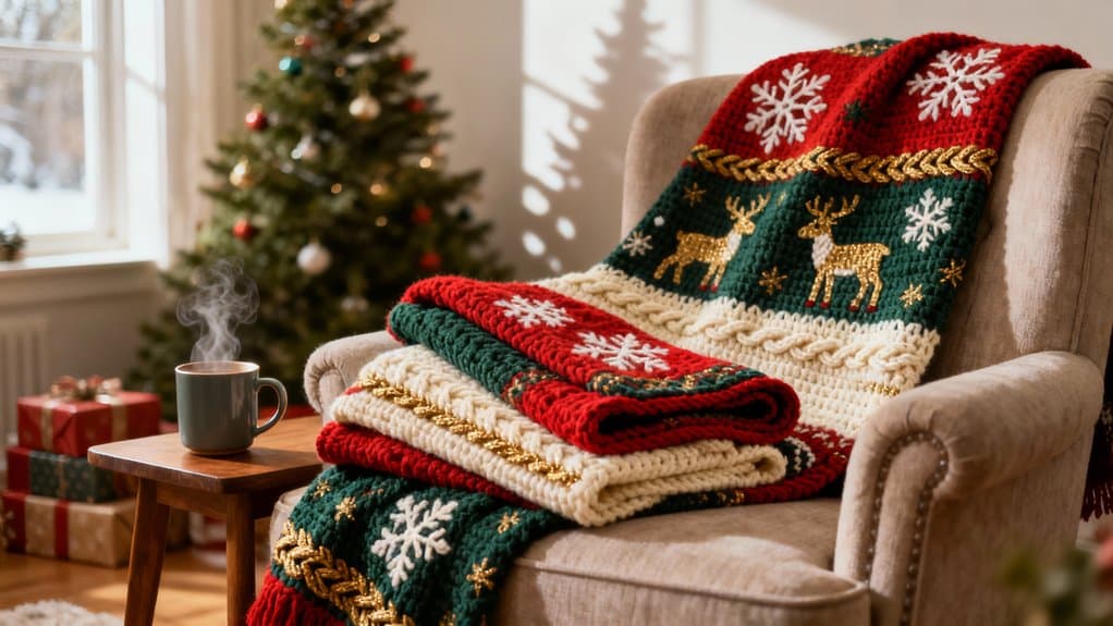 crochet christmas blanket patterns