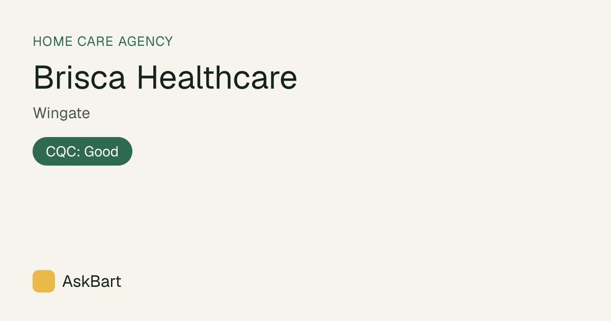 Brisca Healthcare – home care agency in Wingate | AskBart